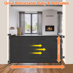 EZIGO mesh baby gate used on stairs and hallways