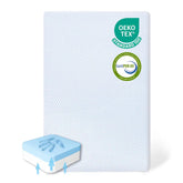 EZKLRWGF pack-and-play mattress overview shows portable sleep solution for babies and toddlers