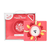 ezpz Happy Bowl coral suction with built-in placemat for spill-free meals.