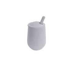 ezpz Mini Cup + Straw pewter open-cup-practice image demonstrates transition.
