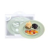 ezpz Mini Mat Sage on-table use helps self-feeding and tidier meals