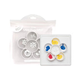 ezpz Mini Play Mat with suction plate keeps meals mess-free during play.
