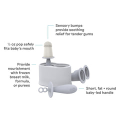 ezpz Tiny Pops infant grasp wand supports early motor skills
