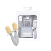 ezpz Tiny Pops set shown with mold, stand, and wands for precise infant portions