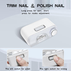 FabMay Beauty Electric Nail Clipper LED light enables night trimming.
