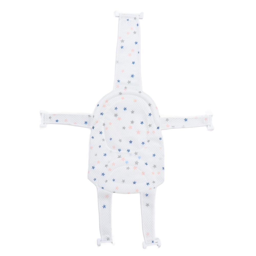 Fafeicy bath seat with mesh sling supports newborns gently during bath