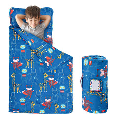 Fainsy Dancing Fox nap mat cover shows soft 100% cotton fabric for cozy naptime.
