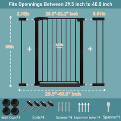 Fairy Baby gate in doorway keeps openings secure for little ones.