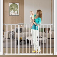 Fairy Baby 40.5in height gate blocks climbing for toddlers and pets