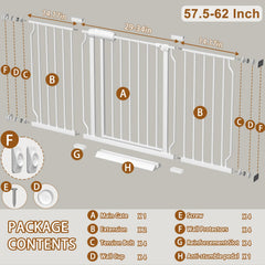 Fairy Baby gate automatic close mechanism for convenient one-handed use