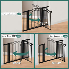 Fairy Baby Gate installed in a hallway or doorway for flexible space use.