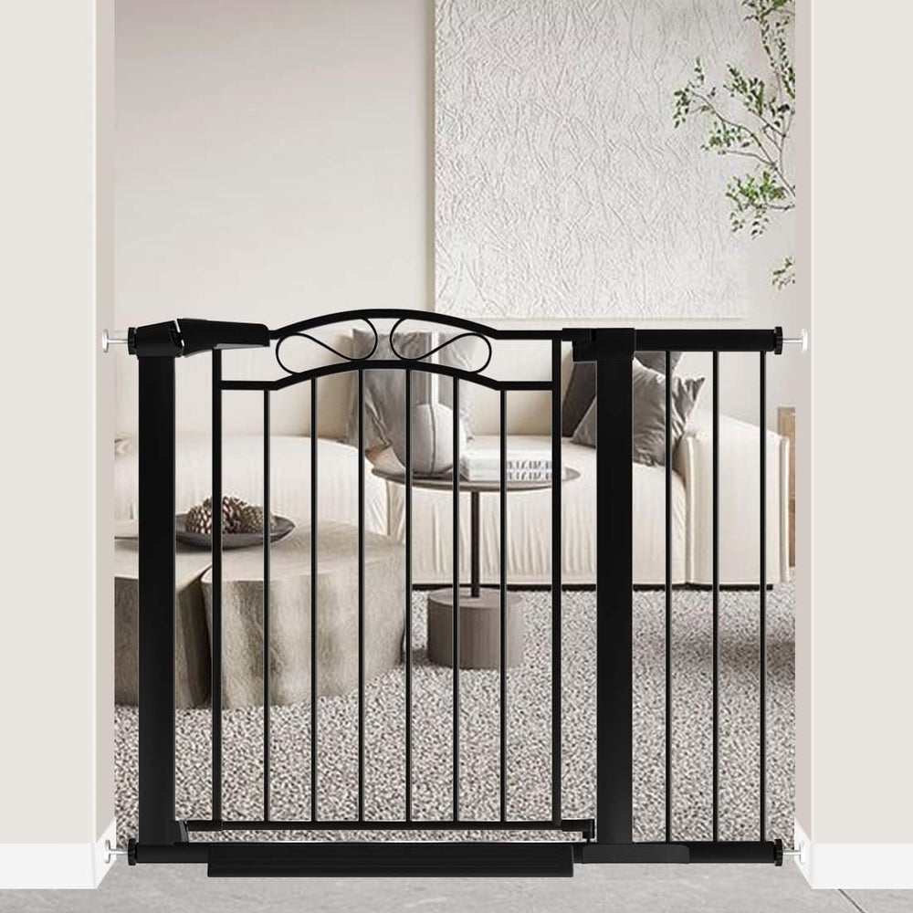 Fairy Baby Gate wide-fit 29.5-40.5 inch opening for versatile doorway coverage.