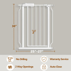 Fairy Baby gate shown in hallway installation for quick, tool-free setup