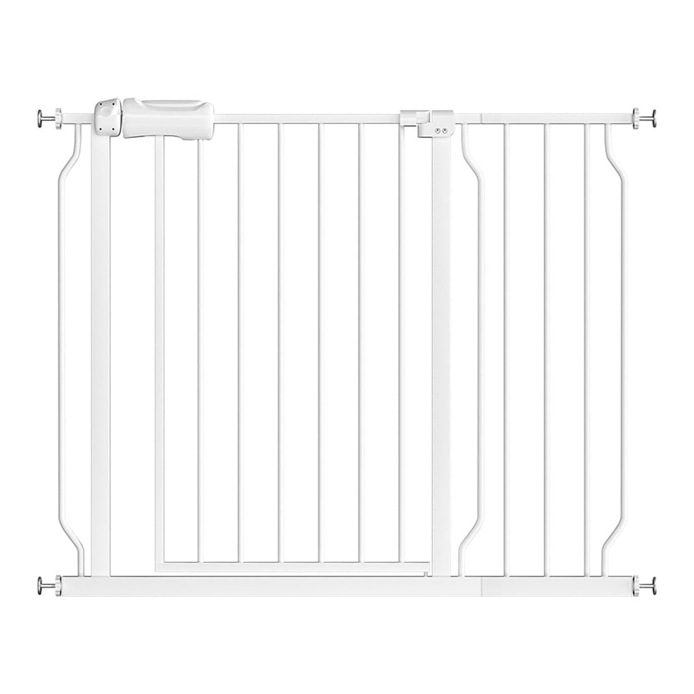 Fairy Baby wide gate in doorway; fits 38.5-43.5 inches for flexible spaces.