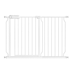 Fairy Baby wide gate shows 43.5 to 48 inch adjustable width for doorways and open spaces.