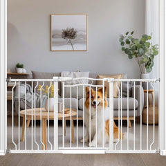Fairy Baby wide-gate-53-62inches keeps babies and pets secure in wide doorways.