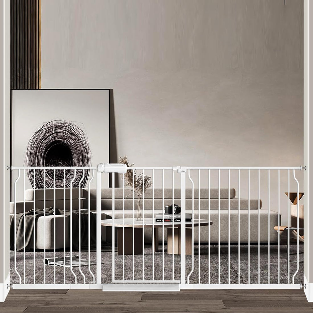 Fairy Baby wide-opening gate offers easy passage for parents.