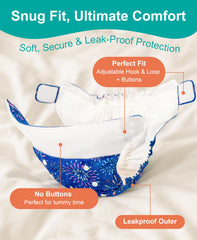 Fairywell Wonderland eco-friendly reusable diaper helps reduce disposable waste