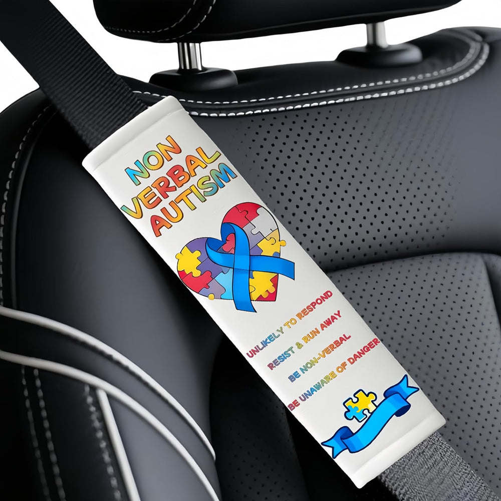 FAMCHAINS autism belt covers with dino design protect sensory riders during car rides