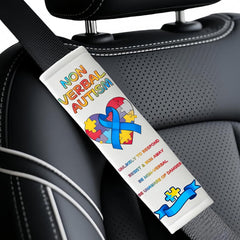 FAMCHAINS autism belt covers with dino design protect sensory riders during car rides
