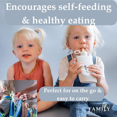 Family Fruits earth-friendly reusable pouches help reduce waste.