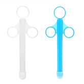 Famolay lube applicator blue and white with 10ml scale for precise dosing