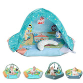 FAMOPLAY 8-in-1 tummy time mat offering a spacious play area for early development