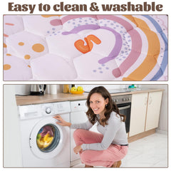 FAMOPLAY Machine-washable baby mat ready for quick cleaning after spills