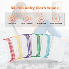 FAMOPLAY soft flannel wipes close-up showing plush fabric.