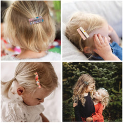 Fancy Clouds leaf floral clip adds cheerful color to everyday hairstyles.