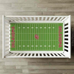 Fanmitts StadiumSheets Oklahoma Sooners field layout for nursery decor