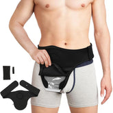 Fanwer ostomy belt in black for discreet daily wear and secure support.