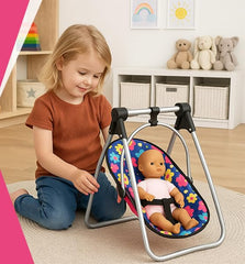 Fash N Kolor doll pack-n-play assembly shot shows portable design for space-saving setups.