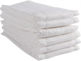 Fasoar prefold diapers close-up of 100% cotton texture for a gentle touch.