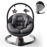 FasonBaby electric baby swing front view shows compact, versatile design for home use.