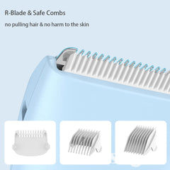 Favrison baby hair clippers side view highlighting slim, easy-to-hold profile.
