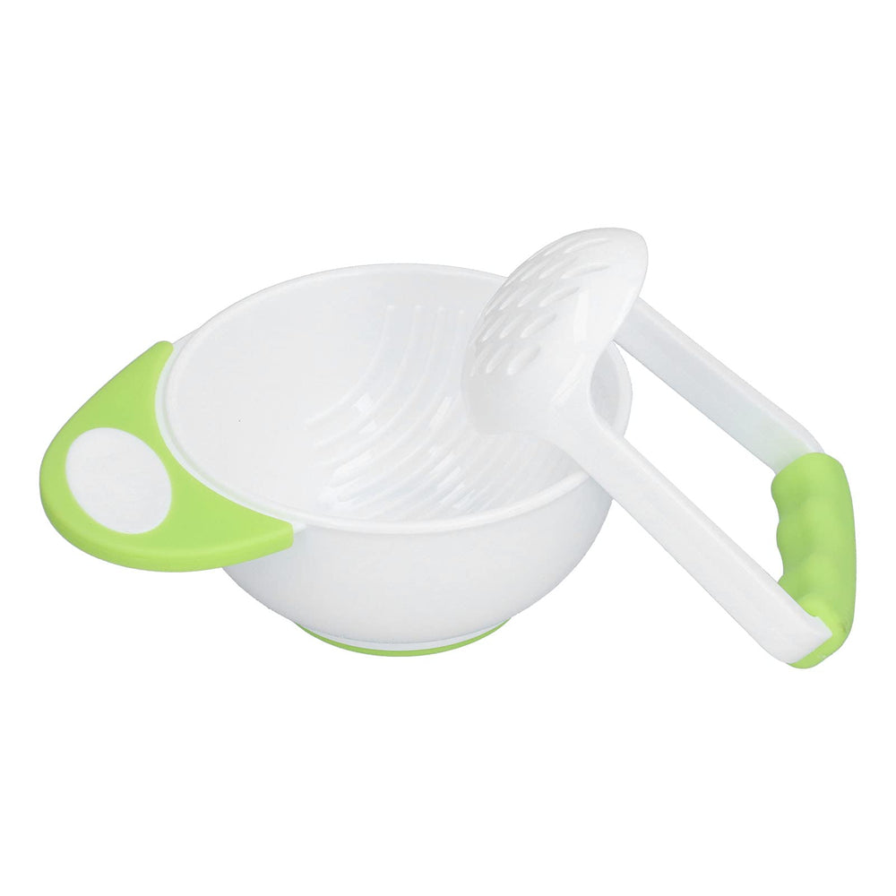 Fayelume newborn food masher bowl for smooth mashing and safe handling.