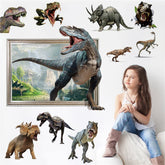 FAYYGYH dinosaur wall stickers in two sheets with bright colors for kids' rooms.