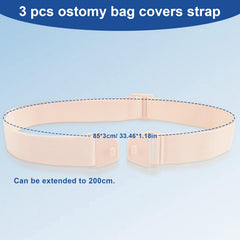 FDFuZhao adjustable ostomy belt with soft fleece for all day comfort.