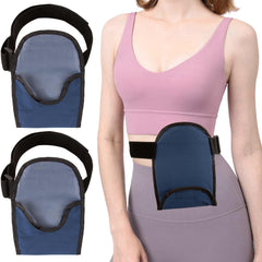 FDFuZhao universal ostomy bag cover in blue, secure fit for daily wear.