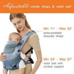 Fe Li Hua lumbar-support carrier eases extended wear for parents