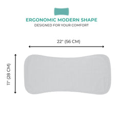 Featherhead burp cloth in use during baby feeding to protect clothes.
