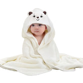 Febvao baby hooded towel in 31x31 inch size for newborns and toddlers.