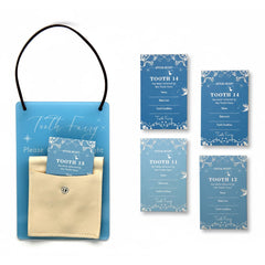 Feel Good Waves door hanger closeup with acrylic finish for a magical Tooth Fairy moment.
