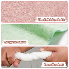 Feibi baby washcloths burp cloths handy for post-feed cleanups