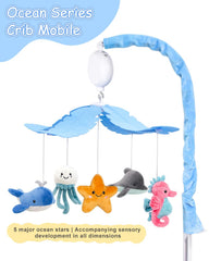 FEISIKE crib mobile offers 3 rotation modes for music, movement, or both.