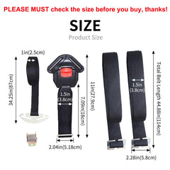 Feiteplus adjustable shoulder belt offers extended length for growing children