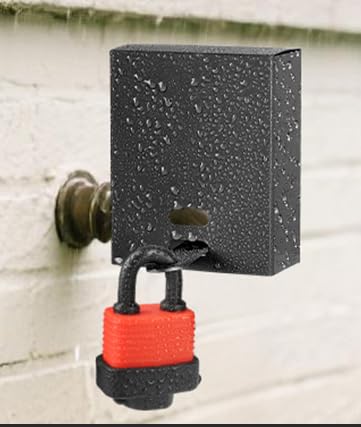 FeiTFX faucet lock with universal fit secures outdoor spigots and prevents unauthorized use.