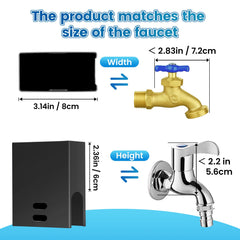FeiTFX hose bib lock enables quick installation without tools.