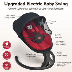 Feitiong swing offers 5-speed settings for personalized motion.
